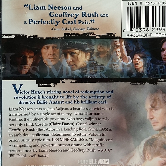 Les Miserables DVD, Factory Sealed - Picture 6 of 9